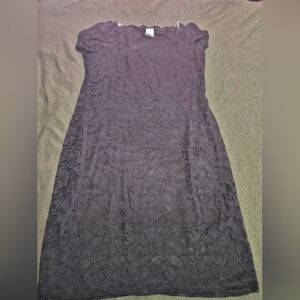 Sky Plus Women Black Lace Dress Size 3X